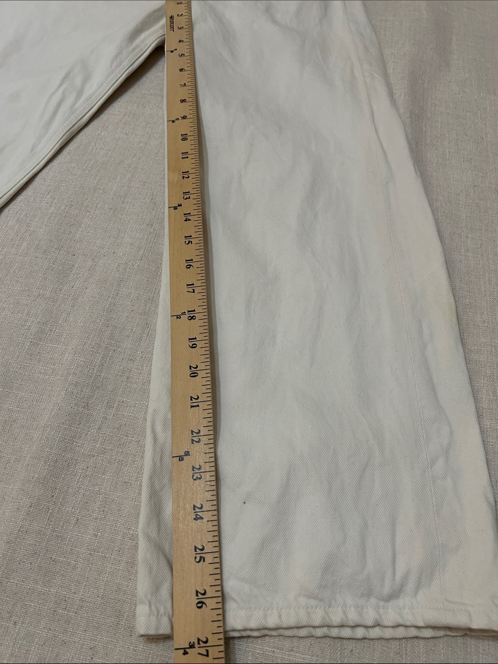Agolde Ren High Raise Wide-Leg Jeans Women’s Size 28 Ecru - Picture 7 of 12